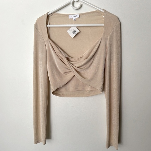 Mable Slinky Deals Twist Crop Top NWT - Picture 1 of 6